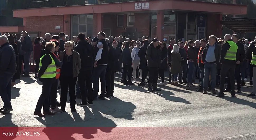 Радници предузећа "Нова Дипо" поново протестовали