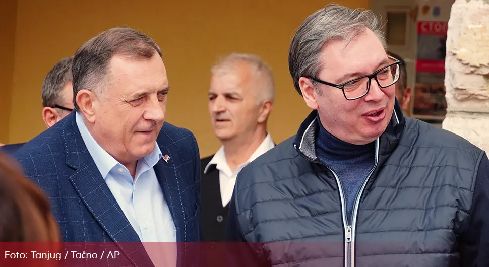 Додик, Вучић и Вишковић у Билећи