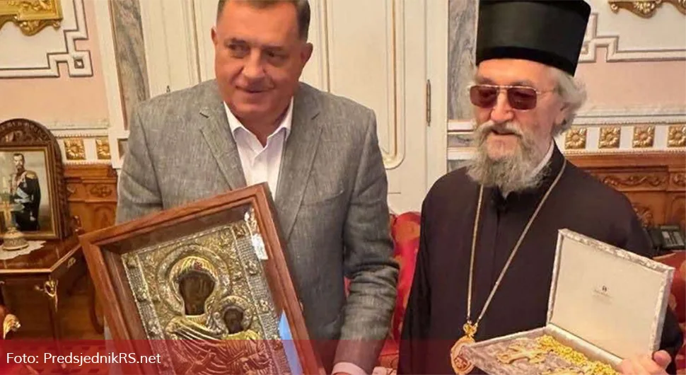 Додик честитао епископу бањалучком Јефрему унапређење у архиепископа и митрополита