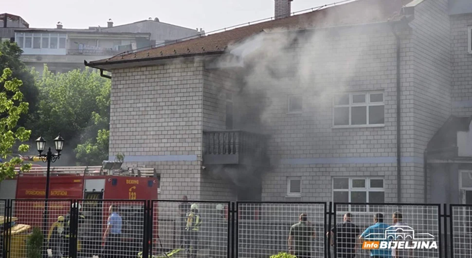 Пожар у вртићу у Бијељини, ватрогасци брзо реаговали