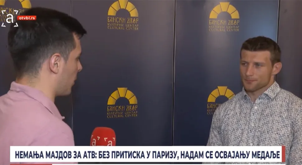 Немања Мајдов за АТВ: Без притиска у Паризу, надам се освајању медаље