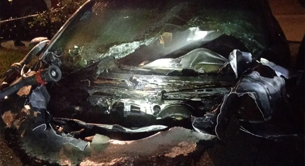 Запаљен ауди у Бањалуци