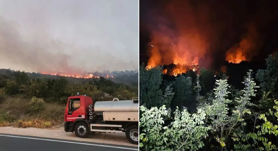 Ватрогасци у Мостару се и даље боре са пожаром
