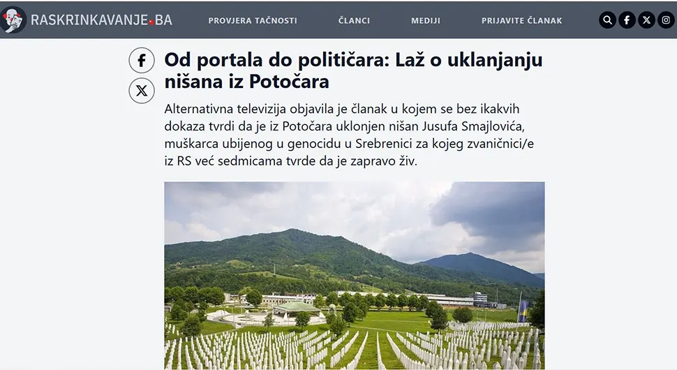 Још једно подметање из Федерације и клевета