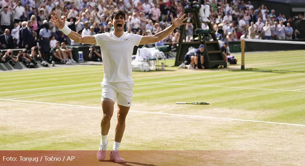 Ништа од Новакове осме титуле на Вимблдону, Алкараз доминантно до трофеја