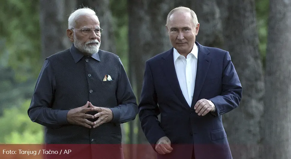 Путин захвалио Модију: Цијеним покушаје да се пронађу путеви ка рјешавању кризе