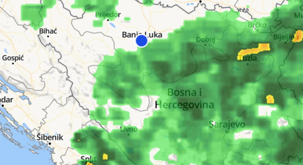 Активна упозорења: Објављен снимак кретања невремена кроз БиХ