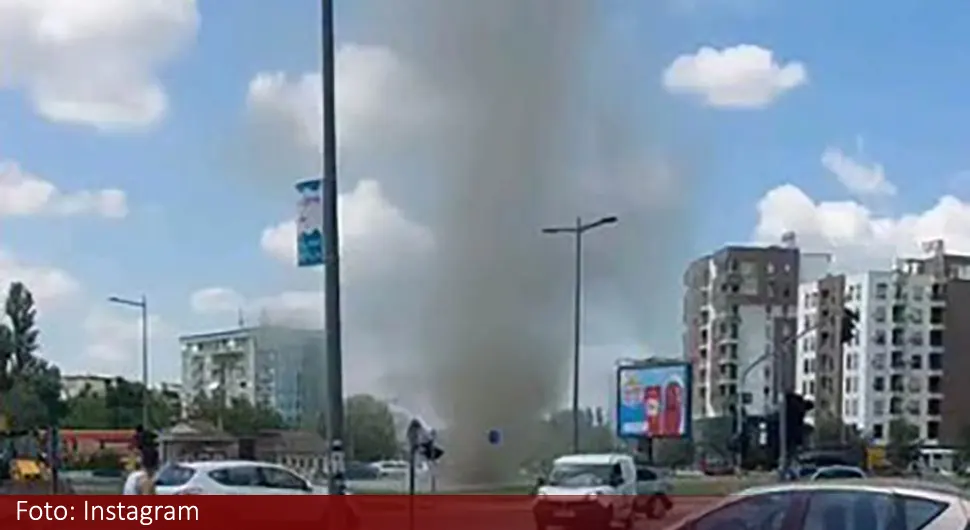 ''Пустињски ђаво'' у Новом Саду: Вртлог усред града уплашио грађане