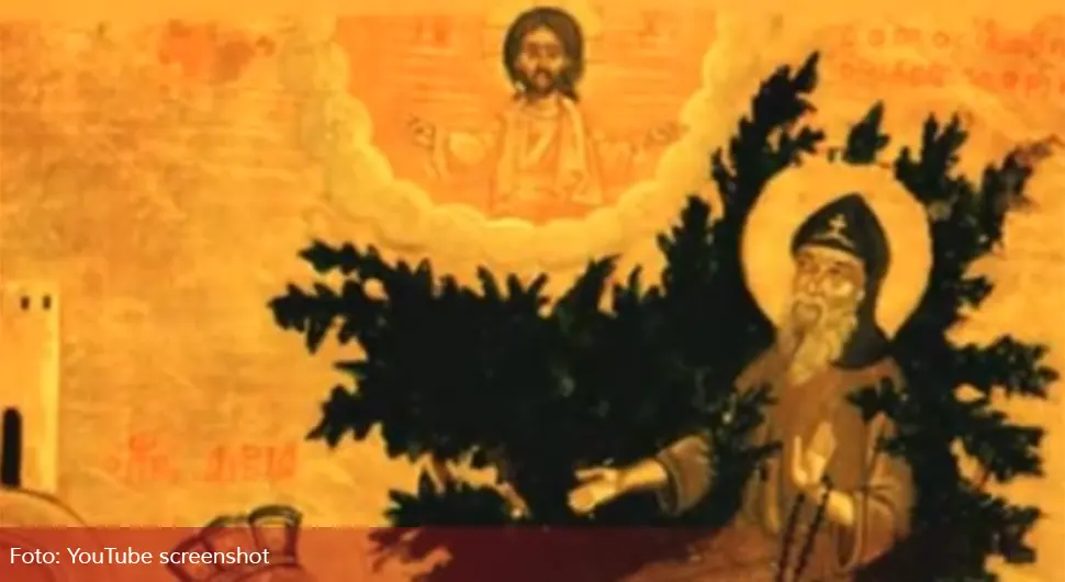 Вјерници славе свеца који је, по предању, три године живио на бадемовом дрвету