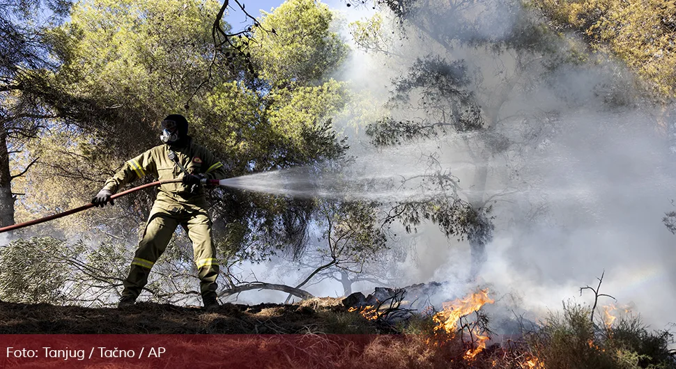 Упозорење за пожаре широм Грчке