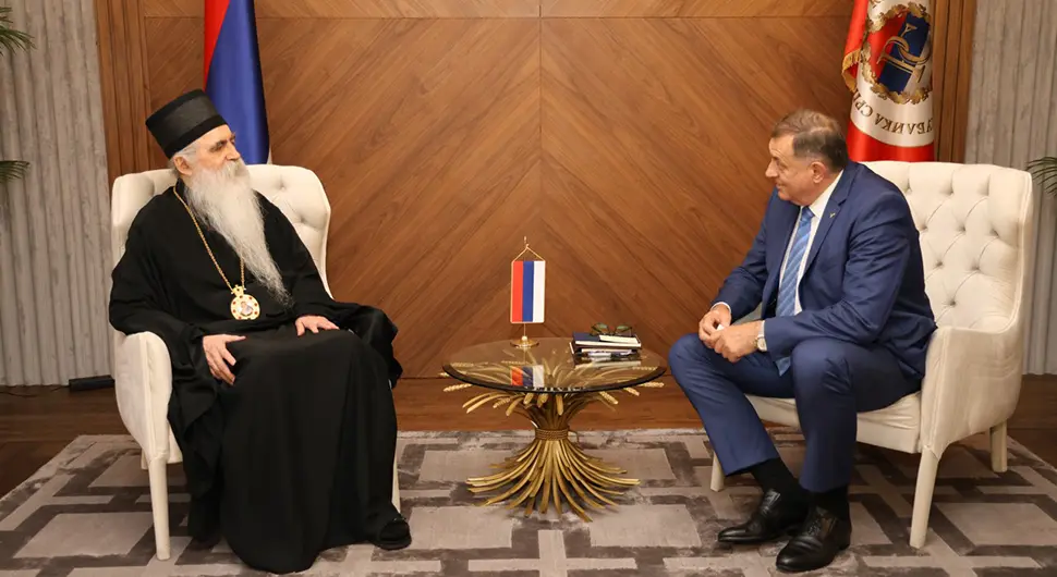 Додик разговарао са епископом бачким: Немјерљива улога СПЦ у очувању идентитета српског народа