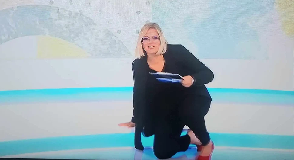 Водитељка пала у ХРТ-овом Дневнику: ''Жива сам''