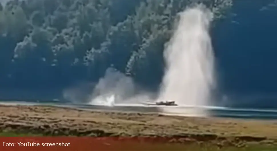 Почело извлачење хеликоптера Оружаних снага из Јабланичког језера