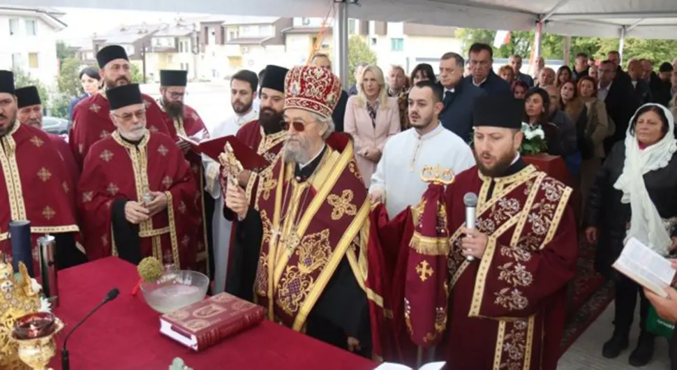 Освештани темељи цркве на Паприковцу, присуствовао предсједник Додик
