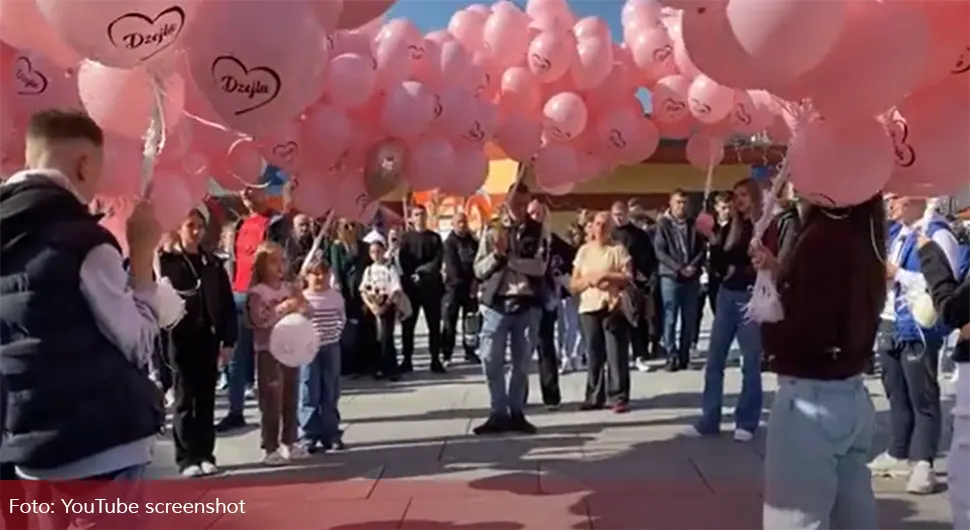 Пуштени балони у част дјевојке која  је преминула након компликација током лијечења зуба