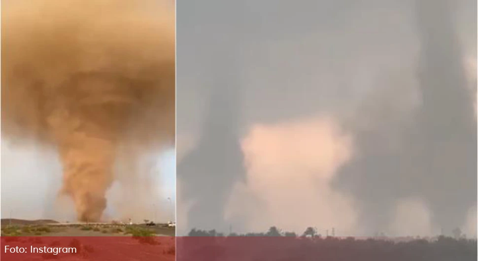 Апокалиптични призори невремена у Емиратима: Снимљена 3 џиновска ''пустињска ђавола''