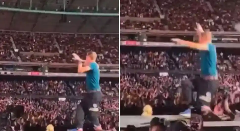 Фронтмен групе ''Coldplay'' пропао кроз бину током концерта