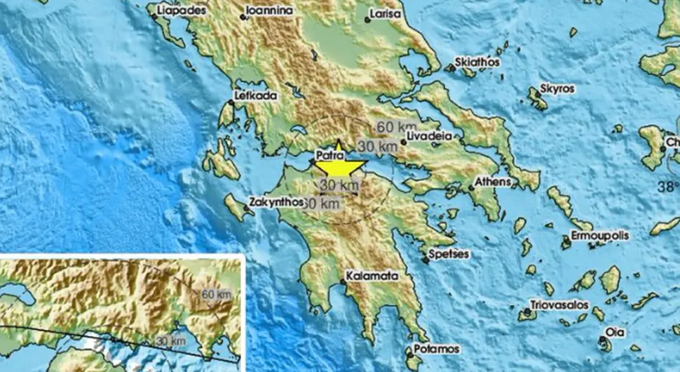 Серија земљотреса погодила Грчку