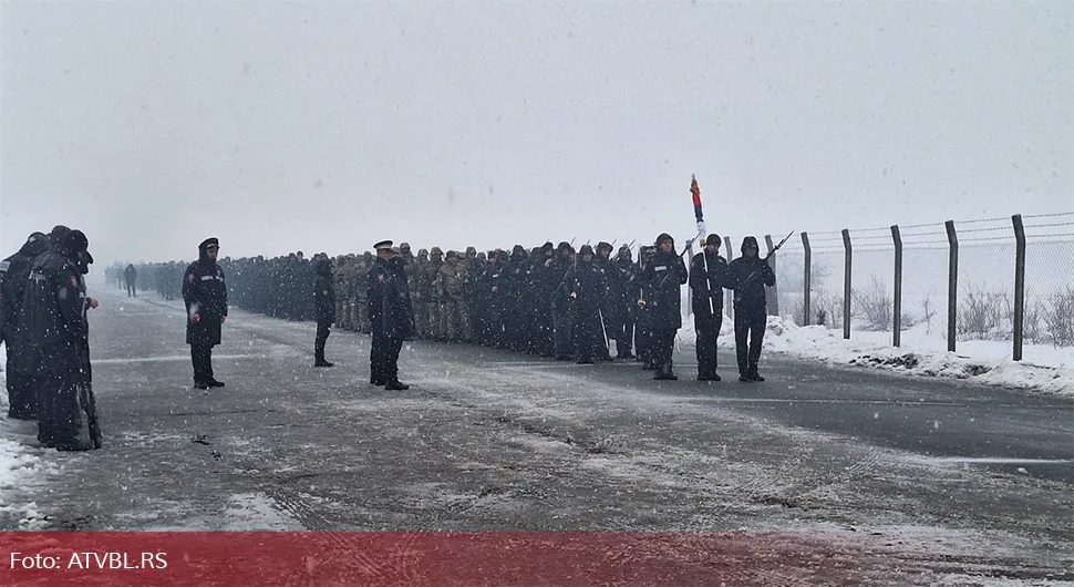 Проба МУП-а Српске за свечани дефиле поводом Дана Републике