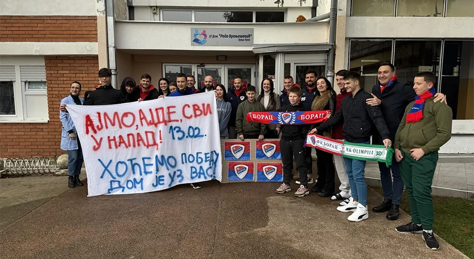 Фудбалери Борца посјетили дјецу у Дому 'Рада Вранешевић'