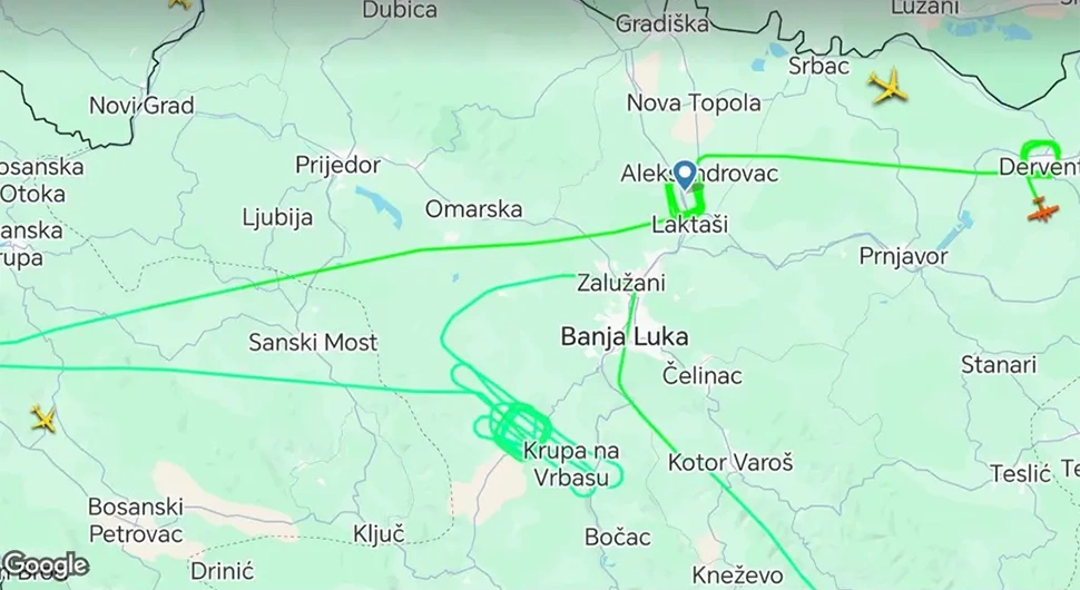 Британски авион поново надлијетао Српску