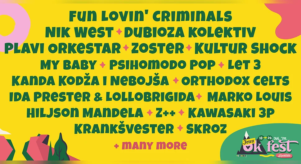 Fun Lovin’ Criminals ново име Јелен ОК феста