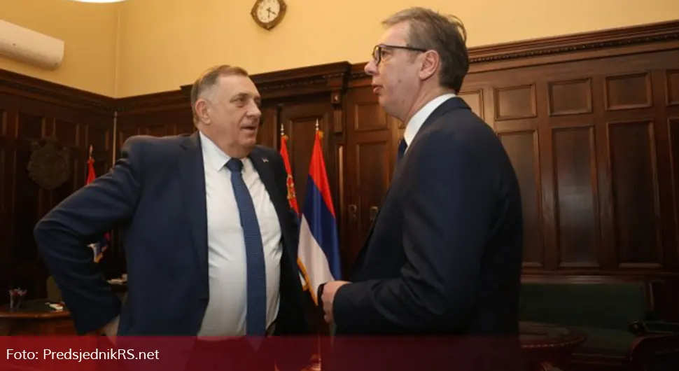 Предсједник Српске са предсједником Србије уочи великог скупа "Не дамо Србију"