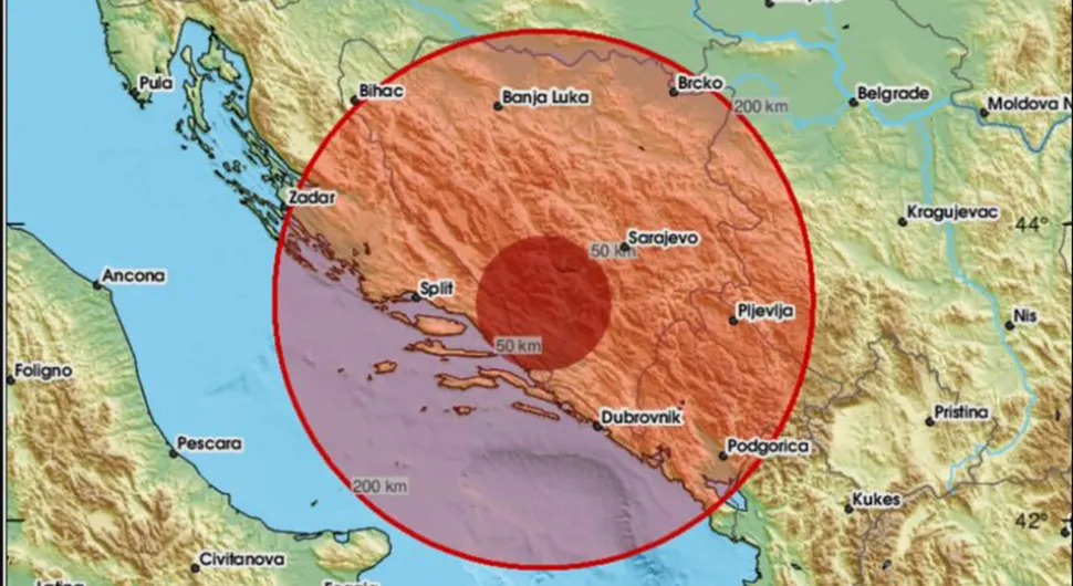 Земљотрес у БиХ: Осјетио се и у Хрватској