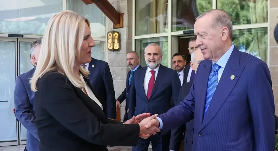 Ердоган питао за Додика, Цвијановићева пренијела поздраве предсједника Српске