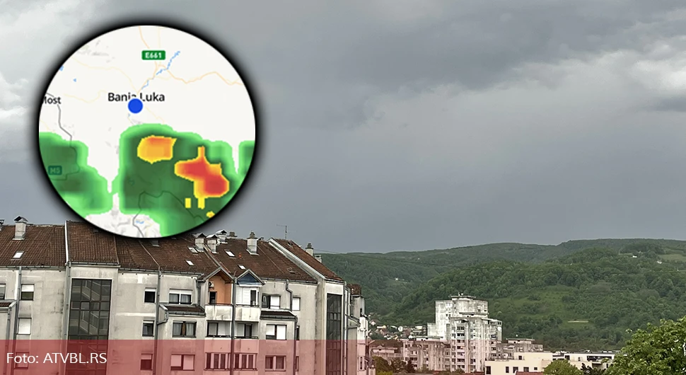 Црни облаци над Бањалуком најављују тмурну седмицу