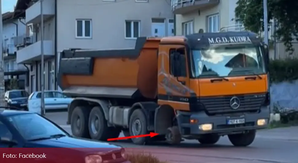 Камионџија из Бањалуке возио камион без једног точка