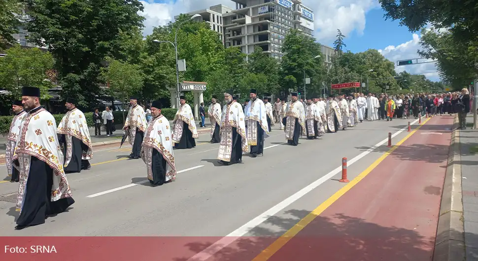 Бањалука слави Спасовдан, велики број вјерника у литији