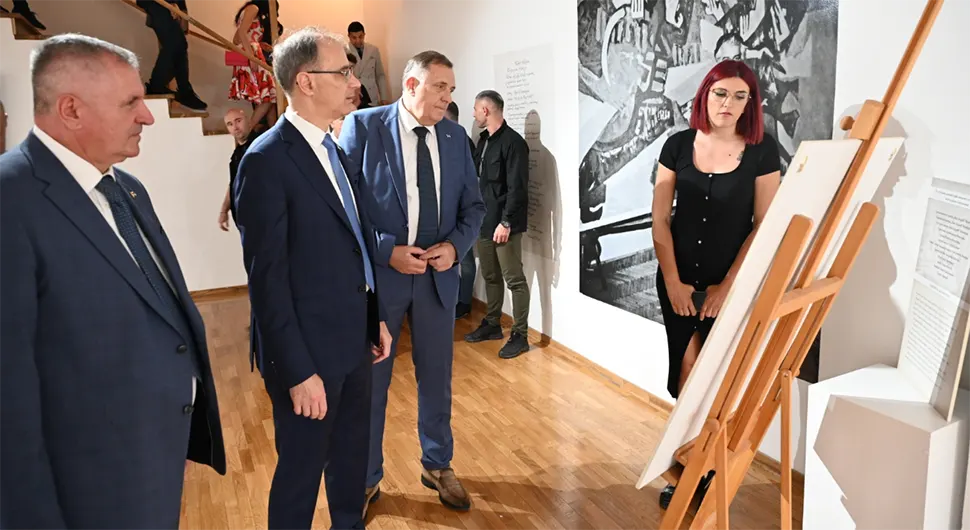 Предсједник Српске и премијери Српске и Србије посјетили Андрићев институт