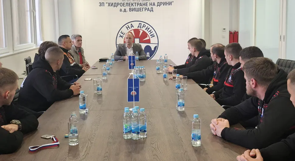 ''ХЕ на Дрини'': Пријем за рукометни клуб ''Вишеград ХЕД''