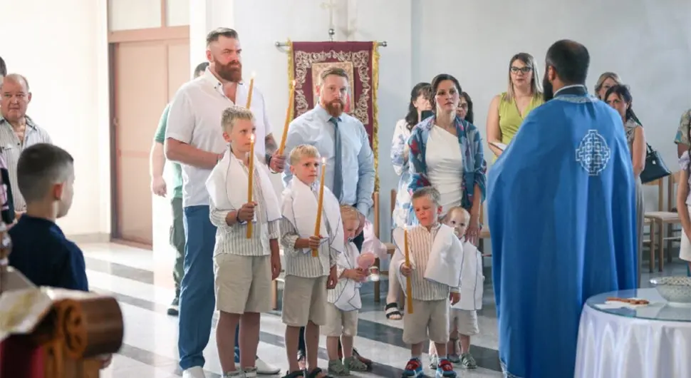 Петорица браће из Русије крштена у Републици Српској