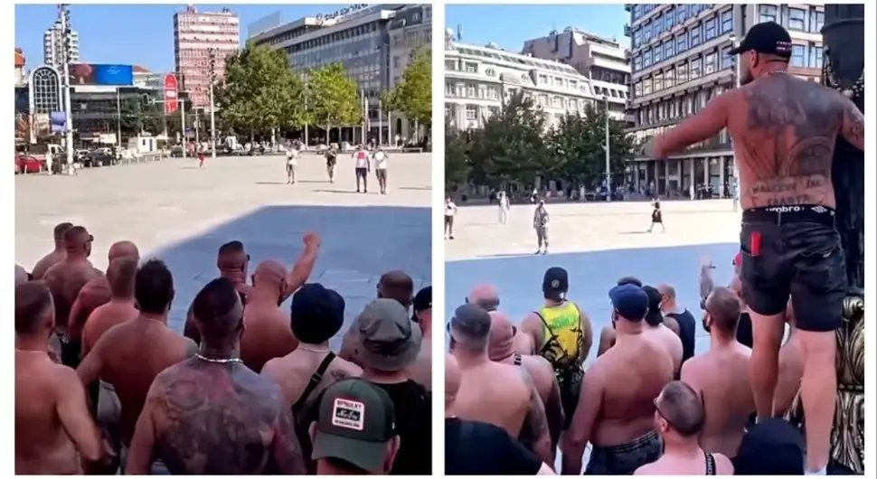 Пољаци дивљали у центру Београда: Разбијали излоге, полиција хапсила