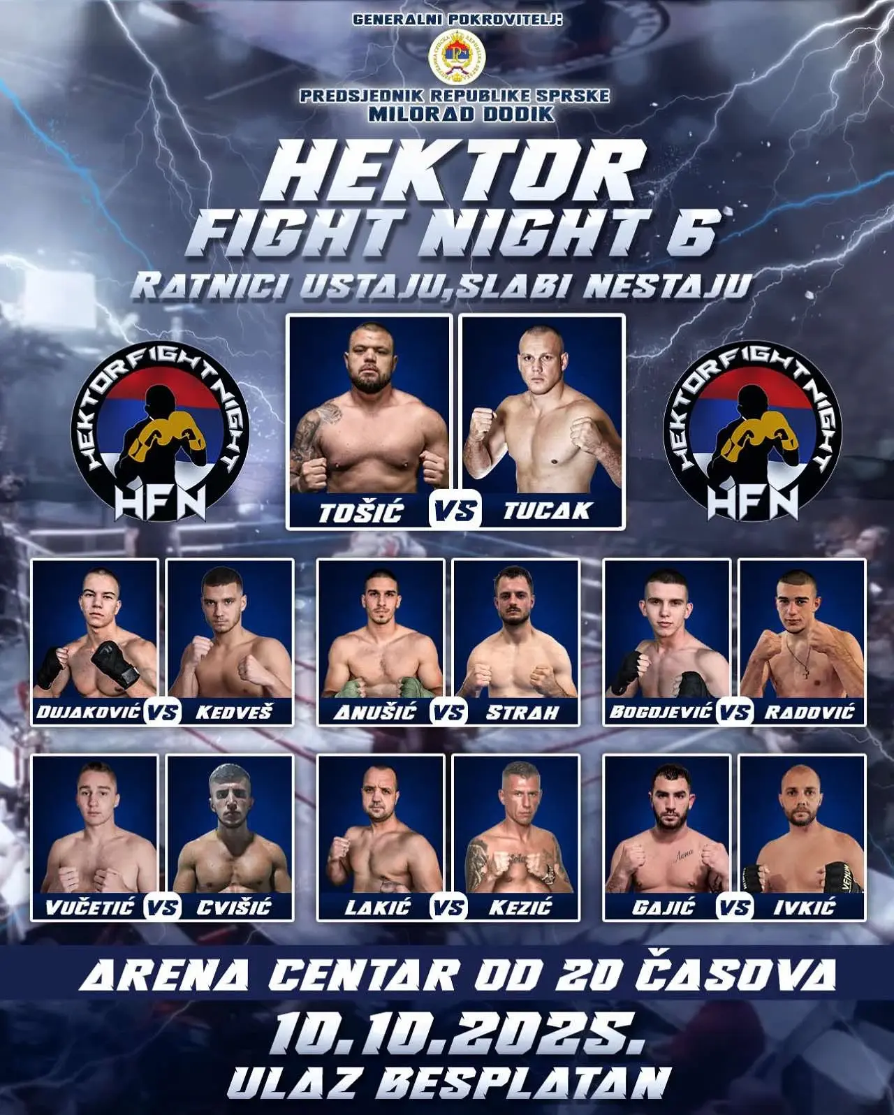 Борилачки спектакл "Хектор Фајт Најт 6"