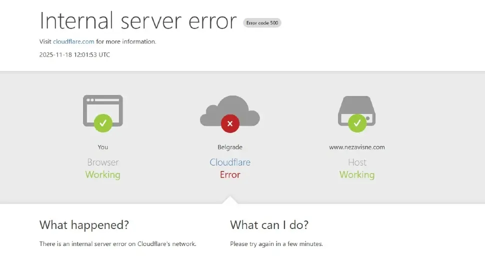 Пали бројни сајтови, погођена и БиХ