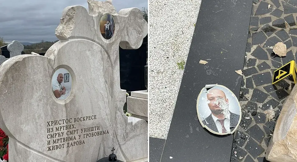 Оскрнављен споменик бијељинског инспектора