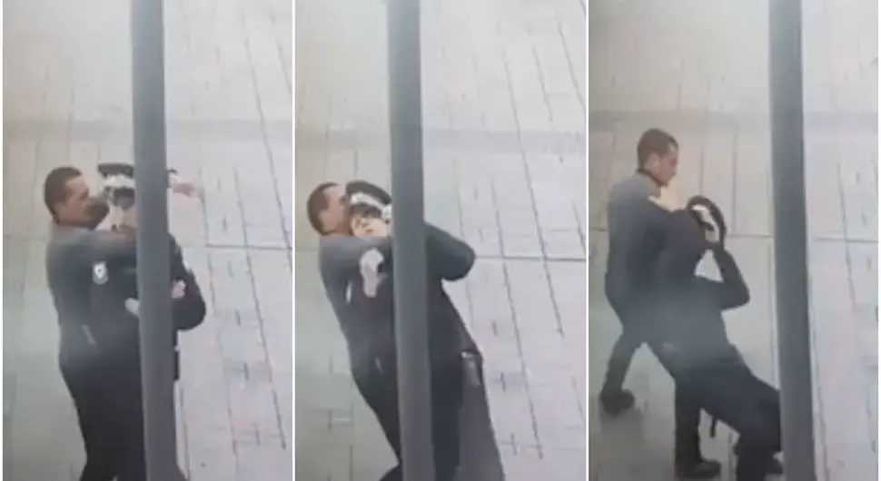 Напад на полицајца испред Палате Републике