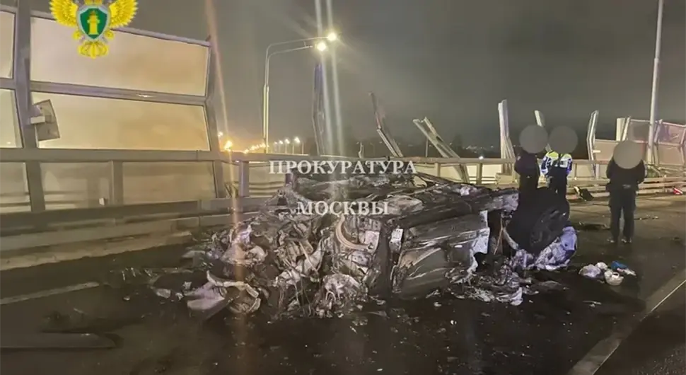 Ауто у којем је изгорио руски бизнисмен