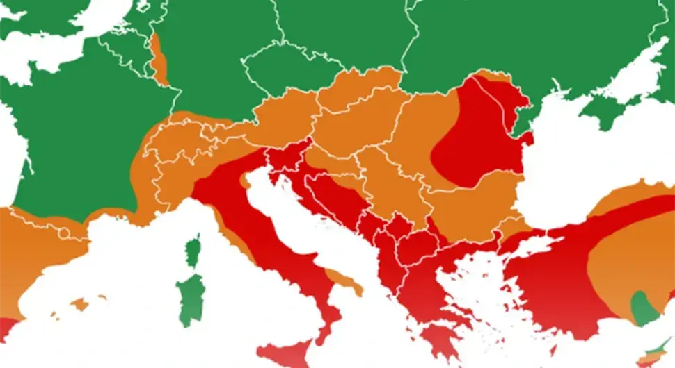 Карта Европе