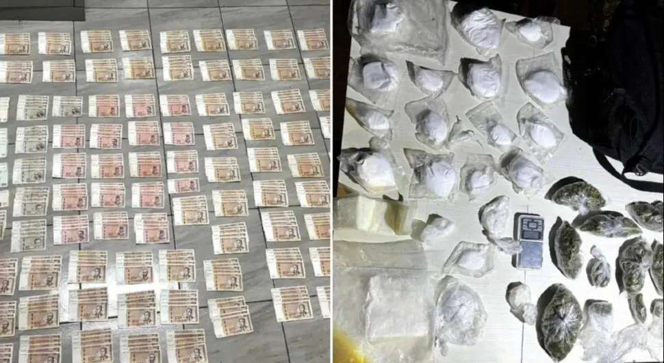 Пронађена већа количина опојне дроге и новца, ухапшена једна особа