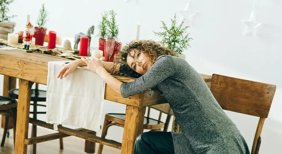 Дјевојка у празничној депресији