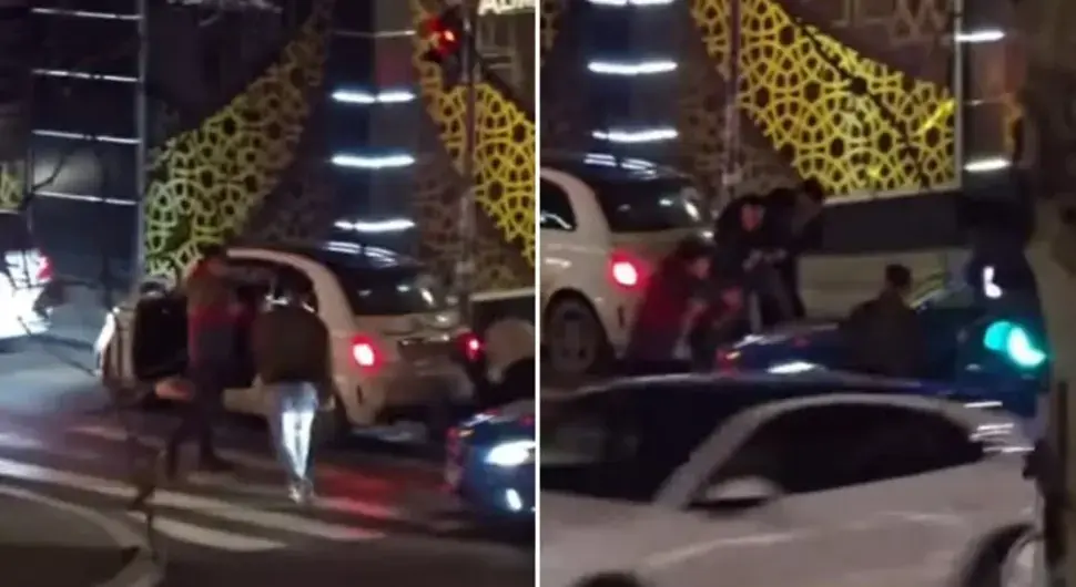 Туча насред улице: Свађа у саобраћају прерасла у физички обрачун