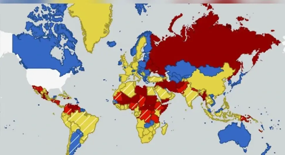 САД објавиле мапу ризичних земаља за 2026: Гд‌је су БиХ и земље региона