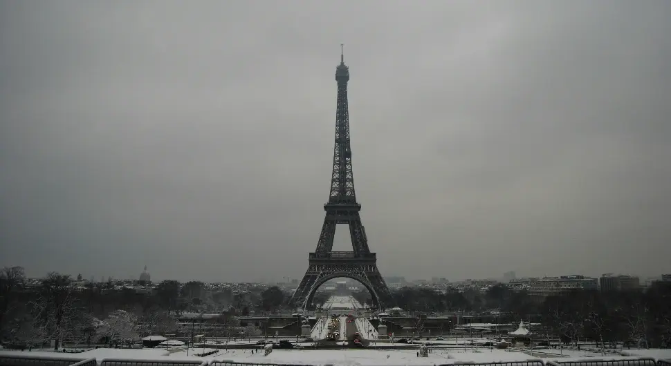 Француска, снијег