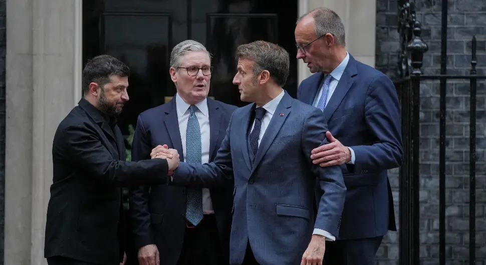 Након састанка у Лондону поздрав Володимира Зеленског, Емануела Макрона, Кира Стармера и Фридриха Мерца