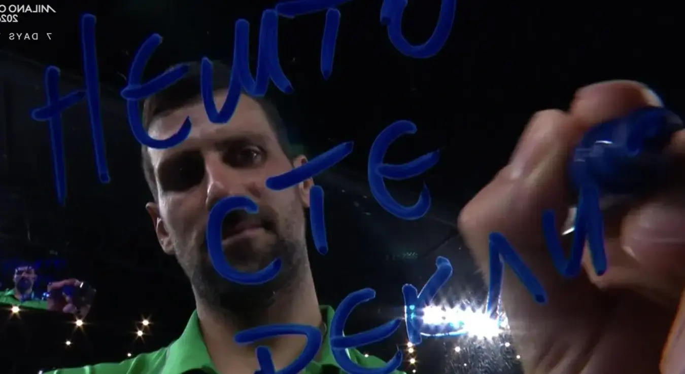 Ђоковић написао три ријечи на камери и одувао цијелу планету