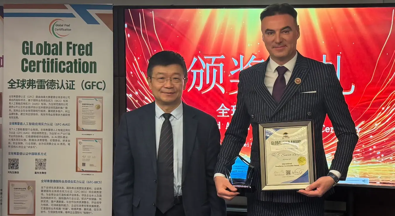 Амбасада БиХ у Кини и амбасадор Синиша Берјан двоструки добитници Фред награде